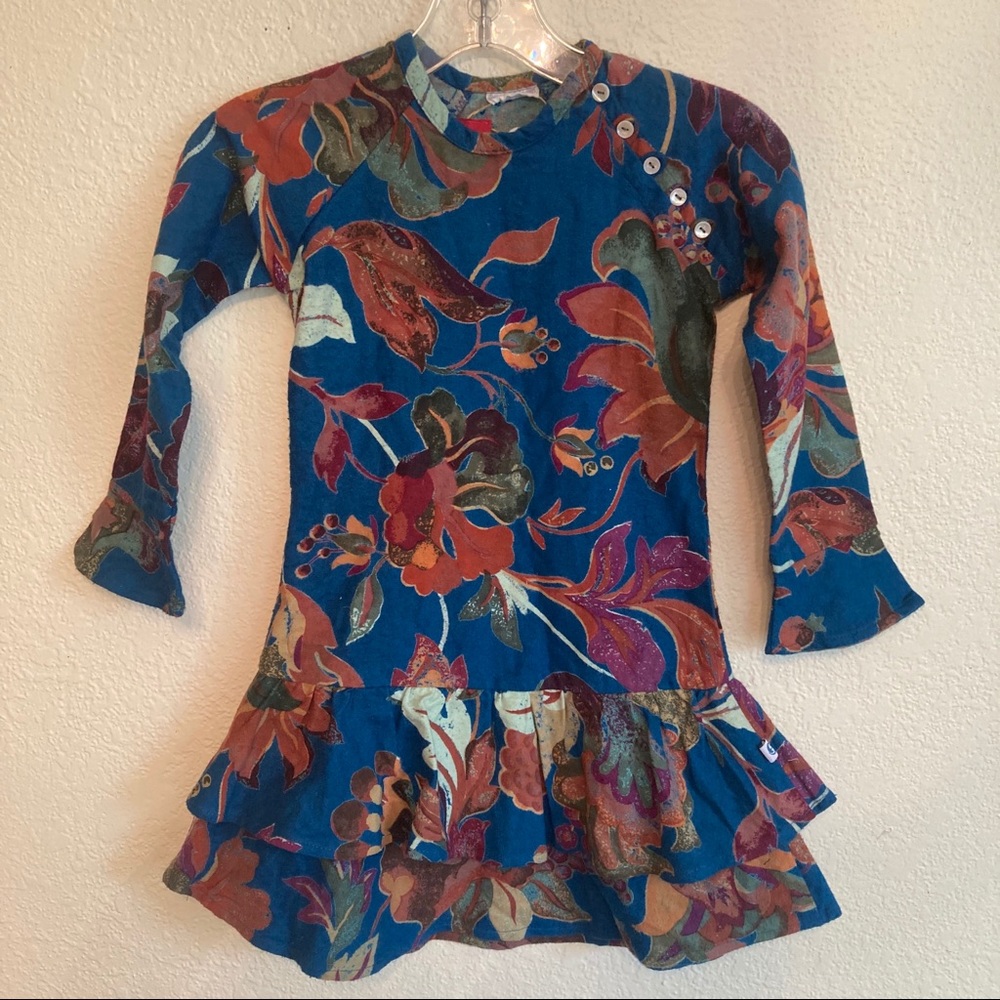 Renee Indigo 100% cotton hand printed dress